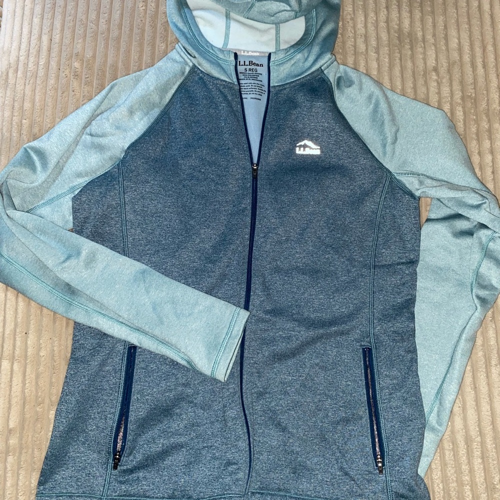 🏕 L.L. Bean zip up mountain fleece sweatshirt jacket size small reg